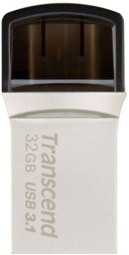 USB флаш памет Transcend JetFlash 890 32GB USB 3.1 Type-C / Type-A OTG (TS32GJF890S)