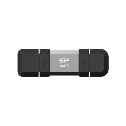 USB памет Silicon Power Mobile C51 64GB, USB-А и USB Type-C (USB 3.2 Gen 1)
