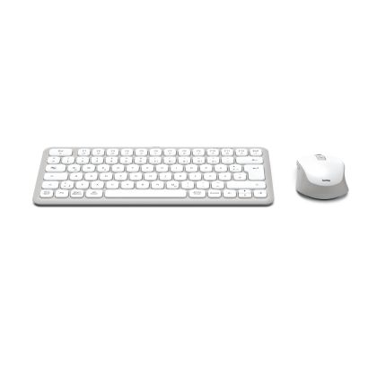 Комплект клавиатура и мишка Hama WKM-500 BG/US безжичен бял (00173062)