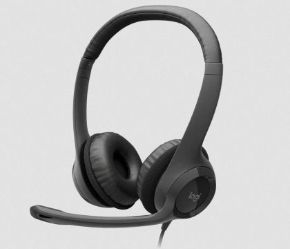 Слушалки с микрофон Logitech H390 на ушите USB-A (981-000406)
