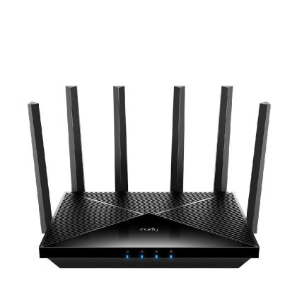Безжичен рутер Cudy BE6500 2.5Ghz  Gigabit Dual Band Wi-Fi 7, 1x1Gbps WAN порт,4x10/100/1000, 6x5dBi антени, черен