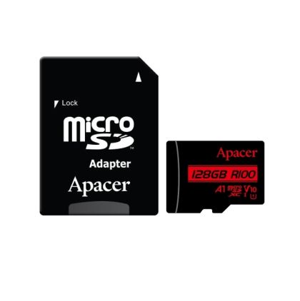 Памет Apacer 128GB microSDHC/SDXC UHS-I U1 V10 A1 (1 adapter)