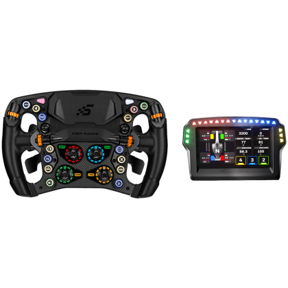 SIMAGIC Zeus Formula Steering Wheel & MagicDash 4 Bundle, AirLink, all-in-one