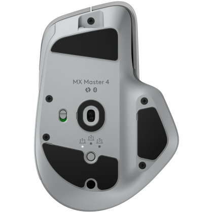 LOGITECH MX Master 4 BT Mouse White Silver for Mac