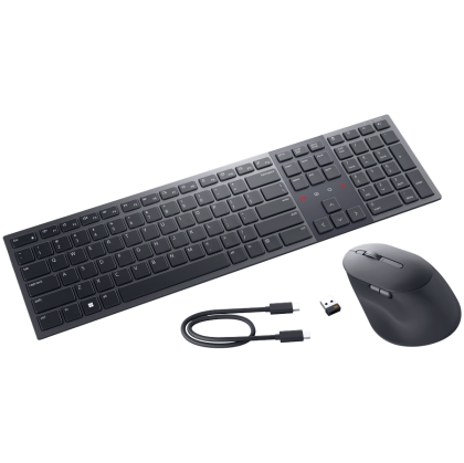 Комплект клавиатура и мишка Dell Premier Collaboration Bluetooth 2.4GHz 8000DPI подсветка (580-BBCZ-14)