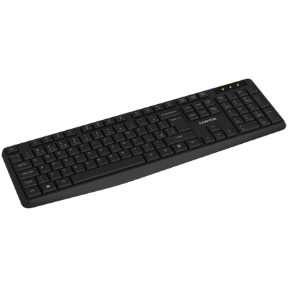 Клавиатура Canyon KB-W01 Безжична 2.4GHz Full-Size EN/BG (CNE-CKEYW01-BG)