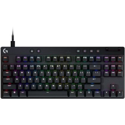 Геймърска механична клавиатура Logitech G Pro X RAPID TKL, Magnetic Analog Switch, Черен