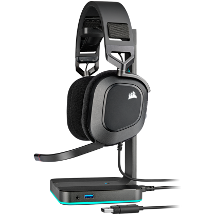 CORSAIR HS80 RGB USB Headset, Carbon - EU