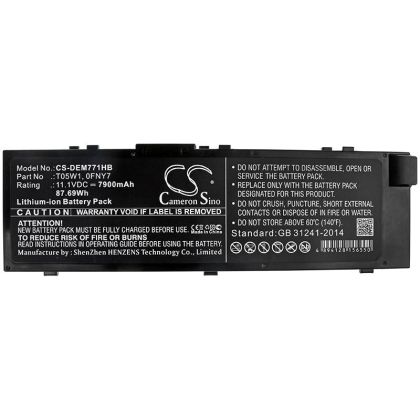 Батерия  за лаптоп DELL Precision 15 7000, Precision 7510, 7520  0FNY7 LiIon 11.1V 7900mAh CAMERON SINO