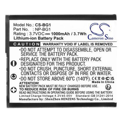 Батерия за фотоапарат Cameron Sino NP-BG1 1000mAh 3.7V (CS-BG1)