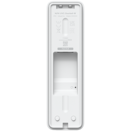 Ubiquiti Doorbell Lite - Compact PoE video doorbell with two-way audio and versatile mounting options, white.