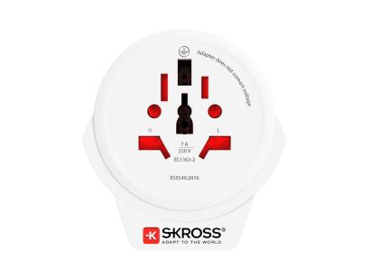 Skross универсален адаптер World to UK, USB
