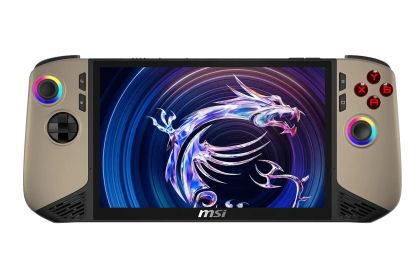 Игрова конзола MSI Claw 8 AI+ A2VM-066GR - 8" IPS FHD+(1920x1200) 120Hz VRR, Intel Core Ultra 7 258V, 32GB LPDDR5x, 1TB SSD, Win 11 Home - Sandstorm