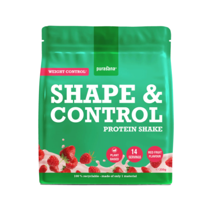 Purasana Био веган протеинов шейк “shape & Control” ягода и малина 350 г