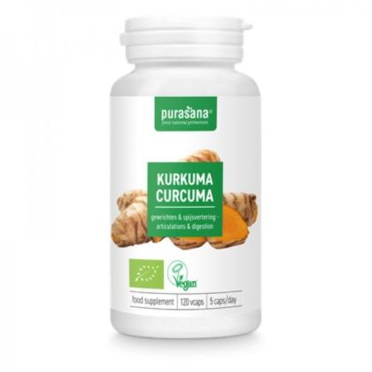 Purasana Био куркума 325 мг 120 веган капсули