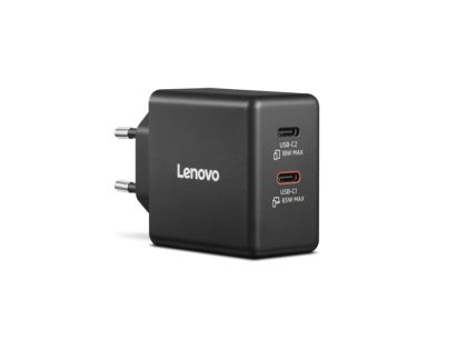 Зарядно устройство Lenovo 65W 2xUSB-C GaN (40AW065BEU)