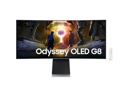 Геймърски монитор Samsung Odyssey OLED G8 34" UWQHD OLED 175Hz (LS34DG850SUXDU)