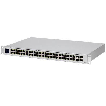 Мрежов суич Ubiquiti UniFi 48xGbE 4xSFP 195W PoE+ 1U (USW-48-POE-EU)