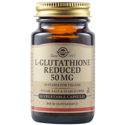 Solgar L-Glutathione Reduced 50 mg 30 веган капсули