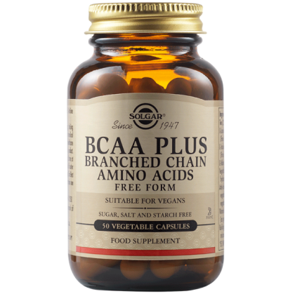 Solgar BCAA Plus 50 веган капсули