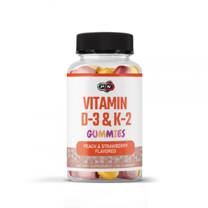 Pure Nutrition Vitamin D-3 & K-2 60 дъвчащи дражета