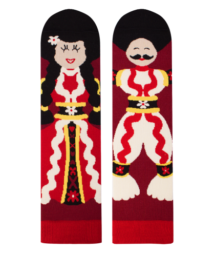 Arty Socks чорапи с Пижо и Пенда - Бордо