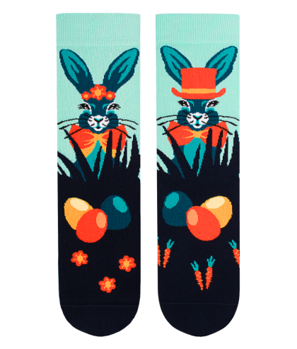 Arty Socks чорапи с Великденски Заек - Тъмносин