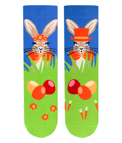 Arty Socks чорапи с Великденски Заек - Зелен