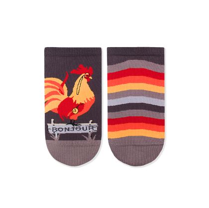 Arty Socks къси чорапи с Петел - Сив