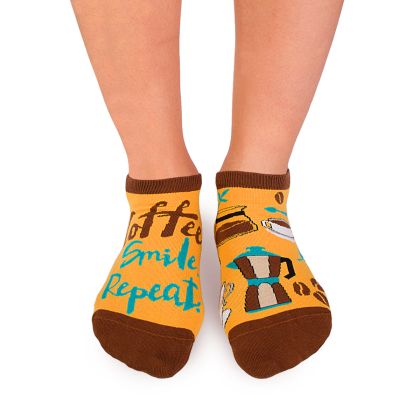 Arty Socks къси чорапи с Кафе - Жълт