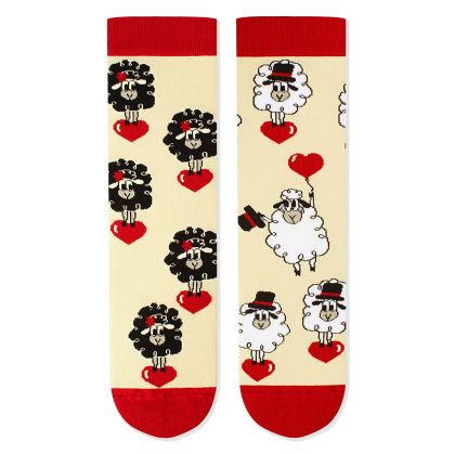 Arty Socks чорапи Влюбена Овца - Екрю