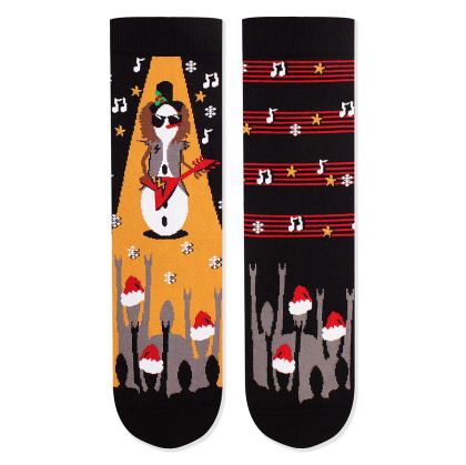 Arty Socks Коледни чорапи със Снежко Рокаджия - Черен