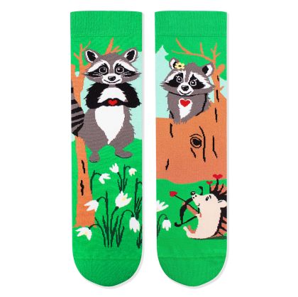 Arty Socks чорапи Влюбени Еноти - Зелен