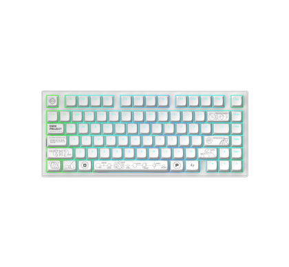 Gaming Wireless Mechanical Keyboard Dark Project ALU81A Terra Nova White RGB