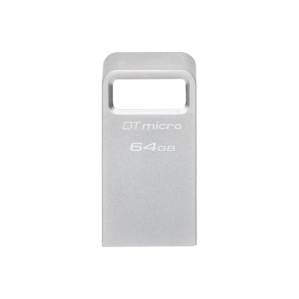 USB памет KINGSTON DataTraveler Micro, 64GB,USB-A 3.2 Gen 1, Сребрист