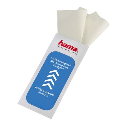 Hama "Pro-Optik" Damp Cleaning Cloths, 24 Packs of 10 in Display