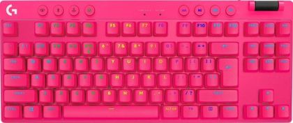 Gaming Mechanical keyboard Logitech G Pro X TKL Lightspeed Tactile Switch, Magenta