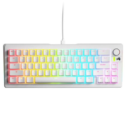Gaming Mechanical keyboard Glorious GMMK 3 65% White - Fox Linear Switches
