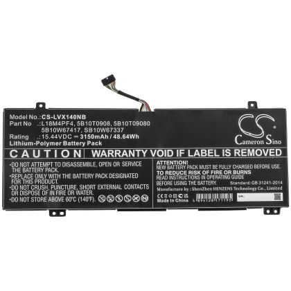Laptop Battery for LENOVO L18M4PF4 Xiaoxin Air 14 2019, Ideapad S540-14IWL 15,44V 3150mAh CAMERON SINO