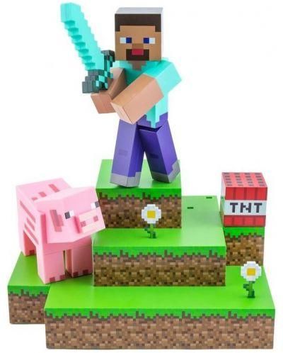 Лампа Paladone: Minecraft - Steve Diorama Light, PP9463MCF