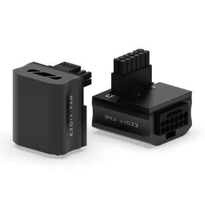 EZDIY-FAB 12VHPWR 600W GPU Power Adapter - RVS 90° Black