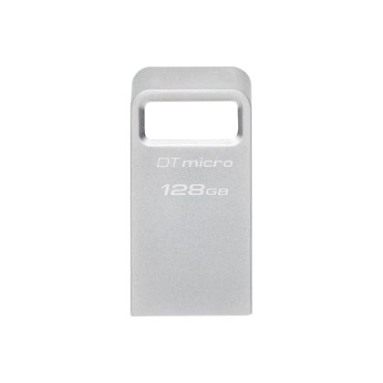 USB памет KINGSTON DataTraveler Micro, 128GB,USB-A 3.2 Gen 1, Сребрист