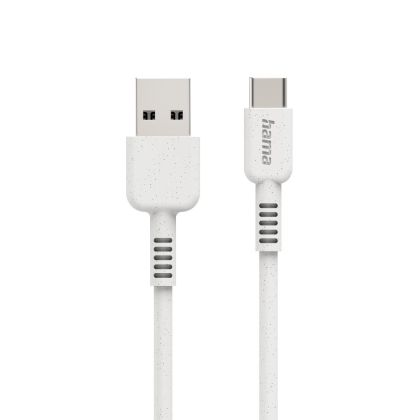 Кабел за зареждане HAMA "Eco", USB-A - USB-C, 1 м, 187281