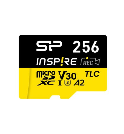 Карта памет Silicon Power Inspire 256GB, microSDXC, Class 10, SD Adapter