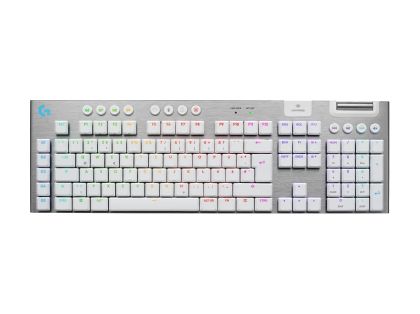 Безжична геймърска механична клавиатура Logitech G915X White Lightspeed - GL Tactile Switch