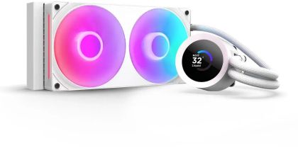AIO Liquid Cooler NZXT Kraken Plus 240 RGB LCD Display - White