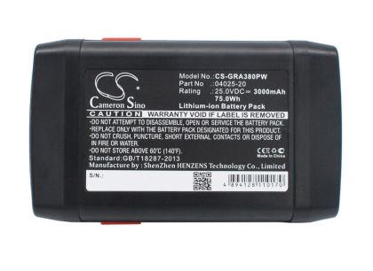 Батерия Cameron Sino, За косачка робот GARDENA 648872, 8838, Accu-Spindelmaher 380 Li, 04025-20  25V 3000mAh Cameron Sino