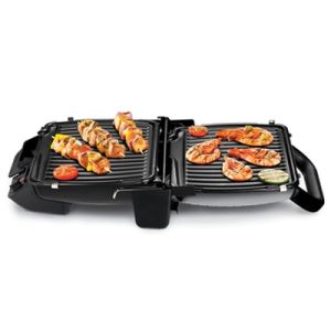 Барбекю Tefal GC306012 Grill 600 Comfort, 600cm2 cooking surface, 2000W, 3 cooking positions (grill, BBQ, oven), light indicator, adjusted thermostat, vertical storage, non-stick die-cast alum. plates, removable plates