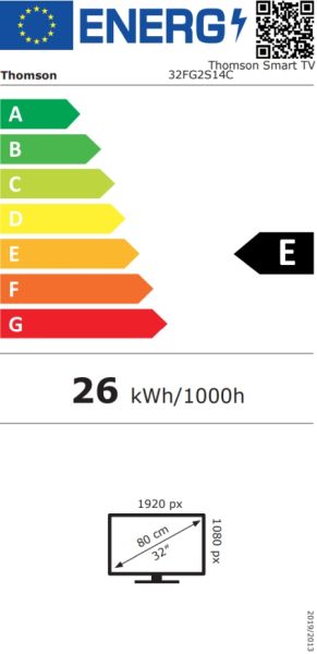 Телевизор Thomson Smart FHD TV 32"; Google TV; 1920 x 1080 (FHD), DLED, 60 Hz, DVB-T/T2/C/S/S2, Wi-Fi, Bluetooth, LAN, HDMI 3 (1.4), USB 2 (2.0), Side Feet, Black
