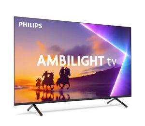 Телевизор Philips 65PUS8510/12, 65" 4K Ultra HD QLED, 3840x2160p, DVB-T/T2/T2-HD/C/S/S2, 60Hz, Ambilight 3, Pixel Precise UHD, 90% DCI, HDR+, Titan OS, Dolby Atmos, Dolby Digital, VRR, 3*HDMI, 2*USB, 802.11ac, 20W RMS, Black